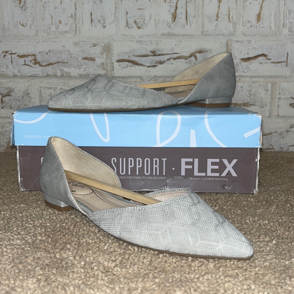 Life Stride Retta Gray New Day sz 6.5